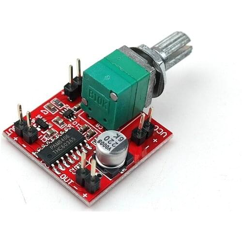 MAX9812L + PAM8403 (PAM8406) electret microphone amplifier board + volume adjustment