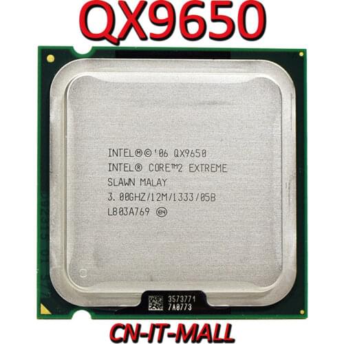 Intel Core QX9650 CPU 3.0G 12M 4 Core 4 Thread LGA775 Processor