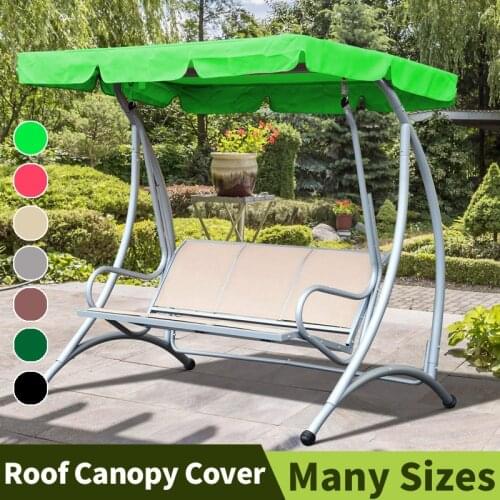 Garden Swing Canopy Outdoor Swing Canopies Seat Cushion Waterproof Roof Canopy Gazebos Swing Chair Hammock Covers Replacement