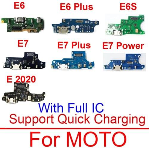 USB Chargring Jack Dock Board For Mototrola Moto E5 E6 Plus Play E6s E7 Plus USB Port Socket Connector Mic Board Repair Parts