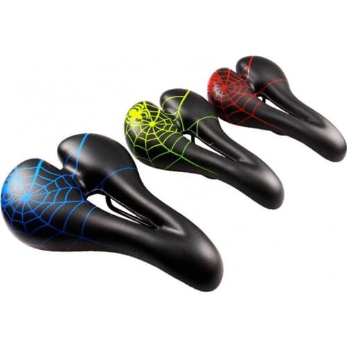 Outdoor cycling bicycle cushion folding bike MTB bicycle shock absorption spider web pattern hollow saddle riding