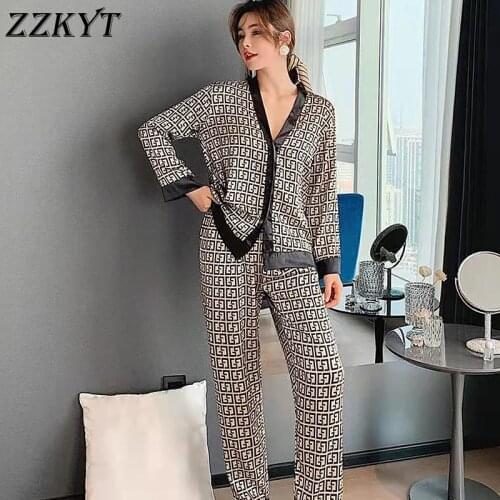 ZZKYT Women's Silk Pajamas