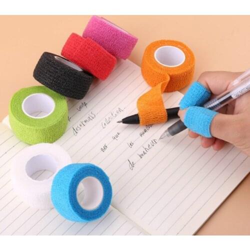 1 Pc 2.5cm X 4.5m Self Adhesive Elastic Bandage First Aid Kit Colorful Tape New Tattoo Accessories Protection Finger for Writing