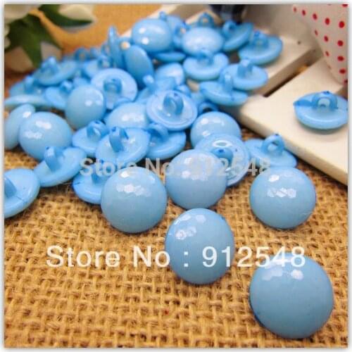 100pcs blue Nylon Sewing Buttons Scrapbooking 14mm,009