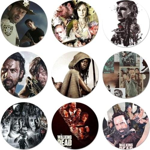 58mm the walking dead Badge Brooch Pin Accessories For Clothes Backpack Decoration gift
