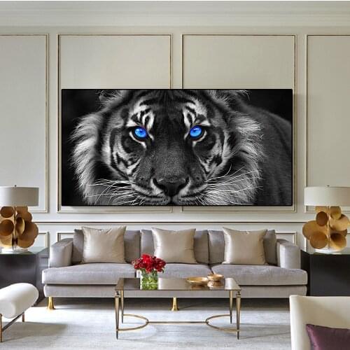 Abstract Animal Black Panther Wall Art Canvas Painting HD Print Poster Panel Bedroom Living Room Home Decor Artwork Picture