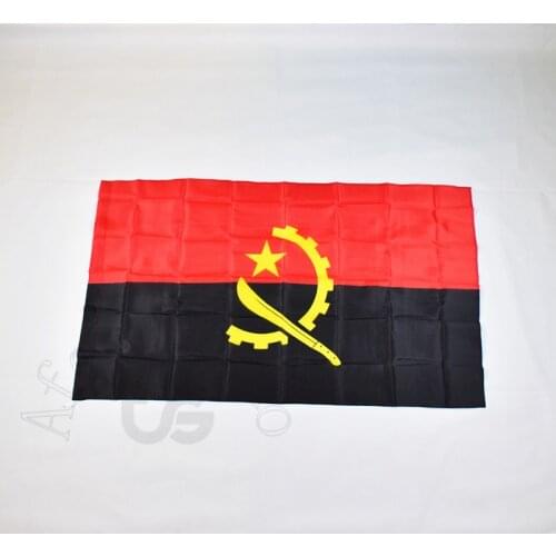 Angola 90*150cm flag Banner 3x5 Foot National flag for meet,Parade,party.Hanging,decoration