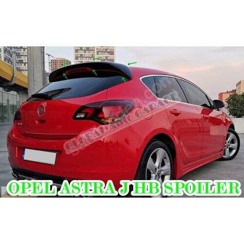For Opel Astra J Hatchback 2010-2020 Auto Accessory Universal Spoilers Car Antenna Car Styling Diffüser Flaps Splitter Black