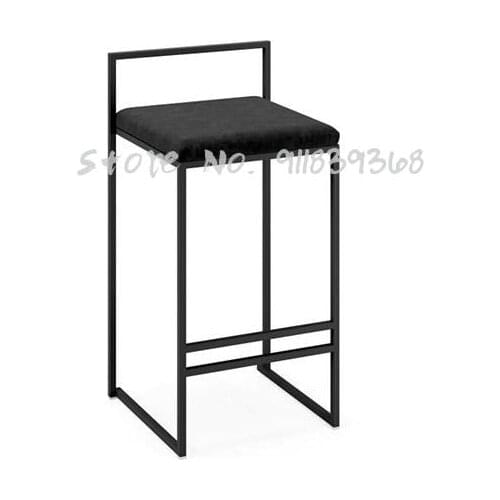 Bar Chair Modern Simple High Chair Family Back Bar Chair Bar Chair Personality Designer Chair Front Desk Chair