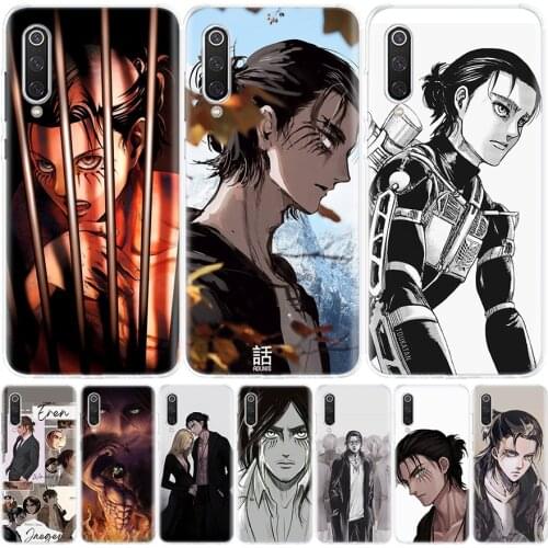 Hot Anime Attack on Titan Eren Phone Case for Xiaomi Redmi Note 10 9S 9 8T 9 8 7 7A 8A 9A 9C 6A 6 S2 K20 S30 Pro Fashion Cover C