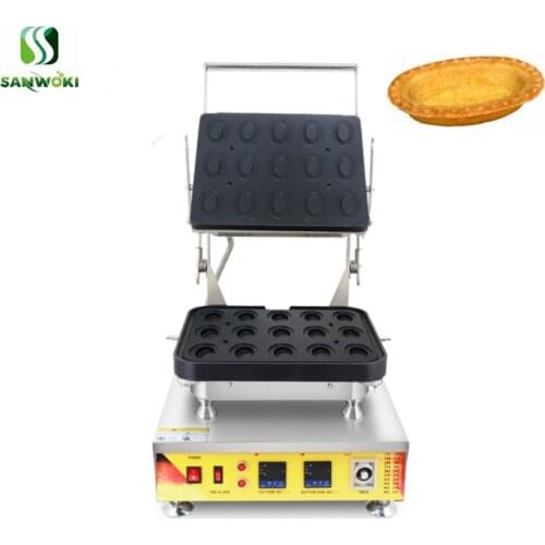 Electric Oval egg tart shell maker machine tartlet basic machine non-stick cupcake cone maker machine tart waffle machine