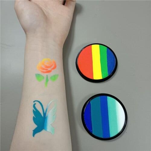 20g Fluorescent Face Painting Rainbow Cake Eyeliner Multicolor Neon Holiday Party Move Ment Sports Supplies