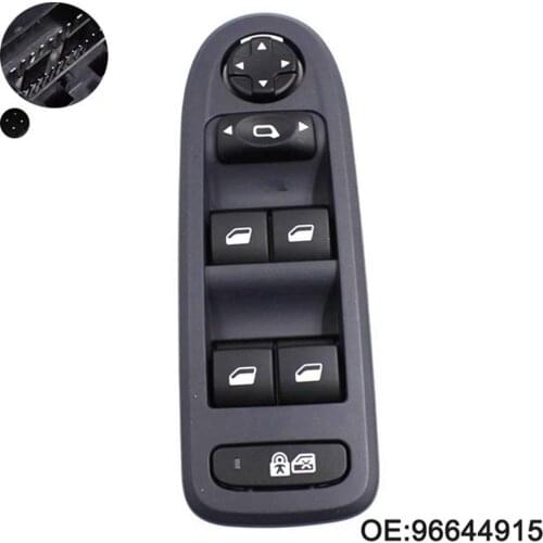 Power Window Master Control Switch Door Locks for Peugeot 308/508/C5 5 Door Hatchback Wagon 2007-2012 96644915 Auto Parts