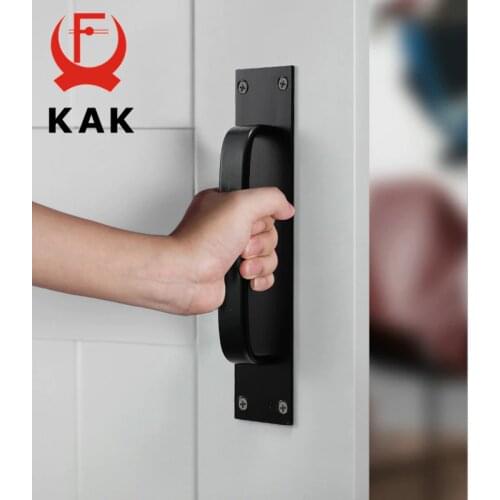 KAK Fashion Black Cabinet Handles Aluminum Alloy Kitchen Door Handles Cupboard Pulls Drawer Knobs Furniture Room Door Hardware