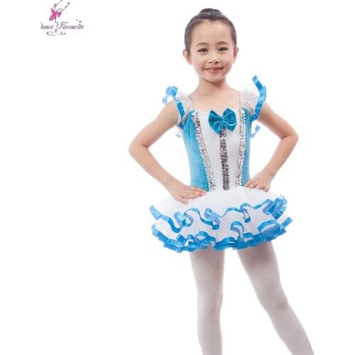 Pretty Fairy Bluet With White Ballet Dance Tutu For Adult/Child Stage Performance Ballet Costume Ballerina Girl Dance Costume