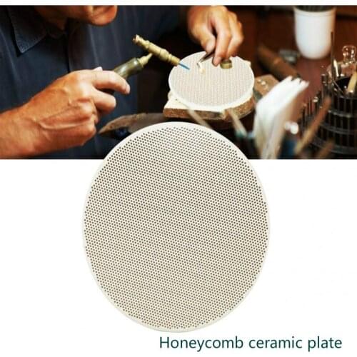 Round heat-resistant honeycomb board jewelry making welding block, fire-resistant insulation pad, jewelry processing tool