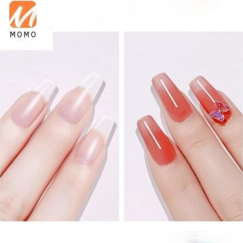 Nail Tip for Nail Beauty Shop Ultra-Thin Seamless Carving-Free Grinding Extension Nail Tip Fake Nail Patch Nail Beauty Full
