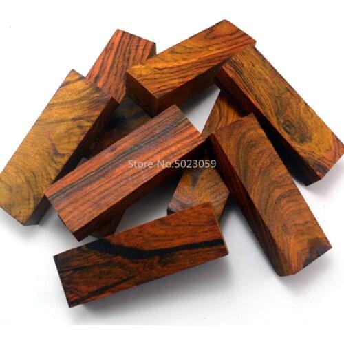 1piece Knife Handle Making Materials Yellow Orange Wood for DIY Knife Handle and Others Home Handles Crafts 120x40x25mm