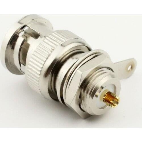 4pcs Copper BNC connector BNC-JY seat Q9 head reverse welding method BNC male header panel seat