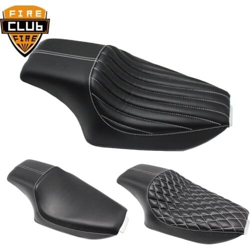 Motorcycle PU Leather Two Up Driver Front Rear Passenger Seat For Harley Sportster XL iron 883 1200 48 Forty-eight 2004-2016