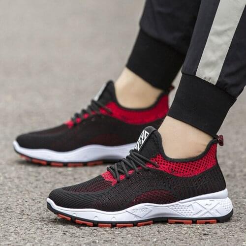 Mens shoes running fashion shoes mesh cloth shoes sports leisure Korean version of the simple 2021 new spring and autumn