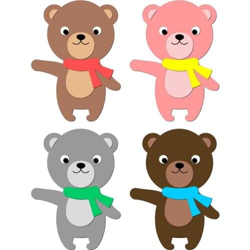 New Bear Wooden Dies Cutting Dies Scrapbooking /Multiple Sizes /V-8397 Compatible with most die cutting machines