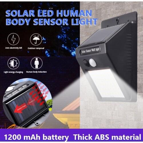 Outdoor Garden Solar Lamp PIR Motion Sensor 20/30/48 LED Solar Light Solar Powered By Sunlight IP64 Waterproof Street Sunlight