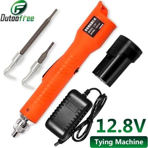 12.8V Rechargeable Electric Rebar Tying Machine Automatic Rebar Tier Binding Machine Wire Knotting Twister Pliers Bar Steel Tool