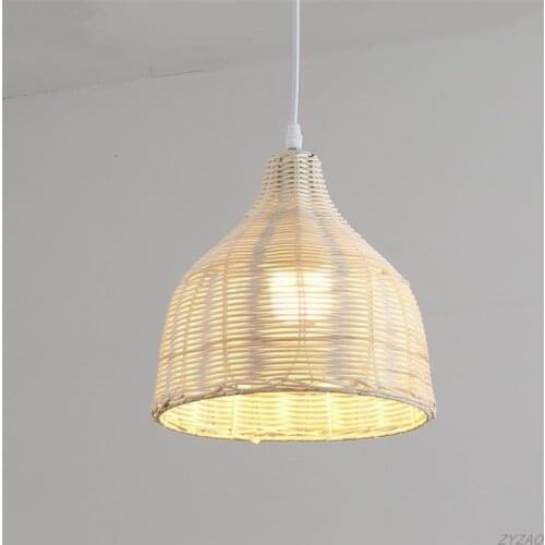 Rural Classical Restaurant Bamboo Pendant Lights Kitchen Dining Room Hanging Light Furniture Bamboo E27 Home Decor Pendant Lamps