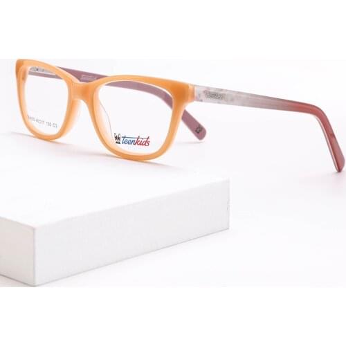 Girls Pink Acetate Eyewear Glasses Frame Kids Myopia Optical Eyeglasses Frames for Children Eyeglasses 6-10 Ages Kids Glasses