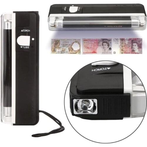 Handheld UV Lamp Light Torch Led Flashlight Money Detector Counterfeit Currency Bill Fake Banknotes Passports Security Check