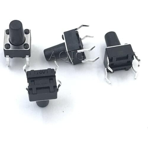 SMT Tactile Tact Push Button Micro Switch 6*6*4.3/5/6/7/8/9/10/11/12/13/14/15/16/17/18/19/20/21/21/22/23/24/25 MM 6x6 SMD