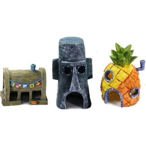 Fish tank Aquarium Decoration Cartoon Fish Tank House Pineapple House Home Accessories Fish tank Landscaping AccessoriesSupplies