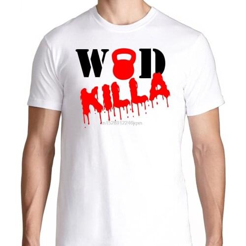 WOD KILLA GYMER FITNESS WORKOUT YOGAER RUNNINGER TRAININGER TRAIN FLEX LIFTING T SHIRT