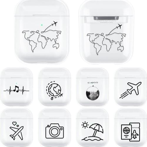 Protective Case for Airpods 1 2 Earphone Case Accessories for Apple Airpods Wireless Charging Case Clear Air Pods Cover Fundas