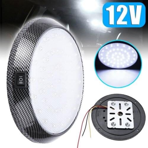 For Car Styling 1pc 12V 46 LED Vehicle Car Interior Light Dome Roof Ceiling Reading Trunk Car Light Lamp Bulb Night Light Mayitr