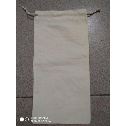 100pcs free shipping cotton drawstring jewelry pouches custom gift pouches laundry bags size 7*25cm for jewelry gift packaging