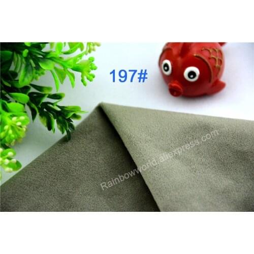 197# gray Super soft velvet fabric microfiber velboa hair height 0.5-1.5mm for DIY stuffed toy blanket pillows(10 pieces)
