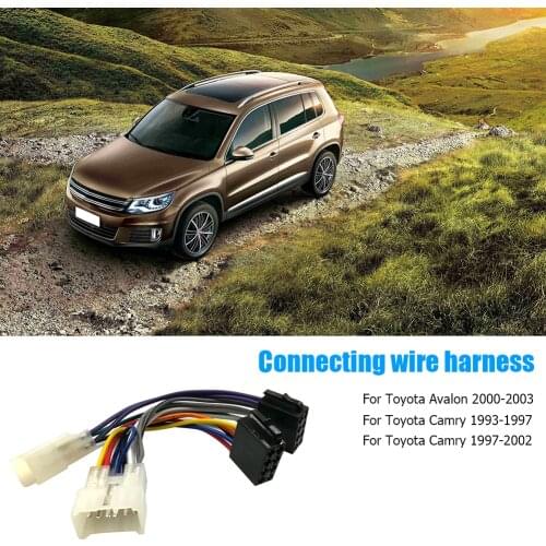 Harness Adapter Plug Cable Car Accessory ISO Car Stereo Wiring Harness Connector Adaptor for Toyota Aurion Avalon Hilux