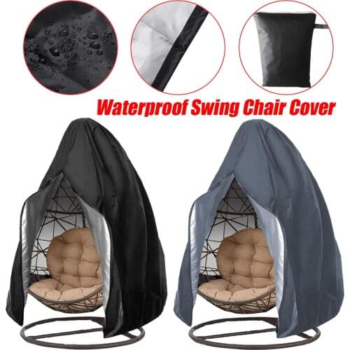210D Large Hanging Swing Chair Cover Waterproof Patio Swing Dustproof Chair Cover For Outdoors Garden Protective Case