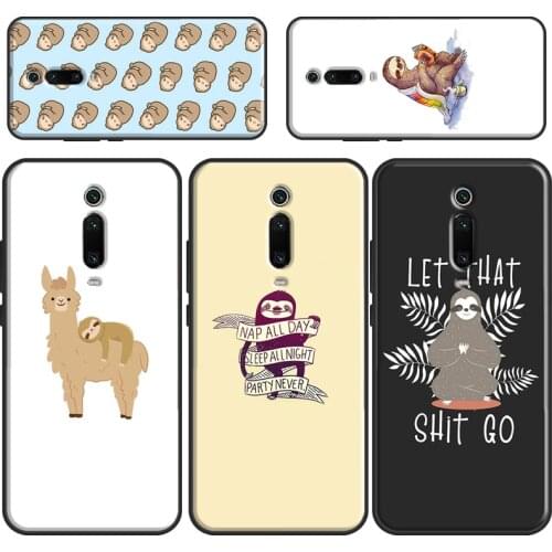 Cute Lovely Cozy Sloth Animal Phone Case For Xiaomi Mi 11 Ultra 9 10 Lite A3 9T 10T Pro Cover For POCO X3 F3 F2 M3 Pro