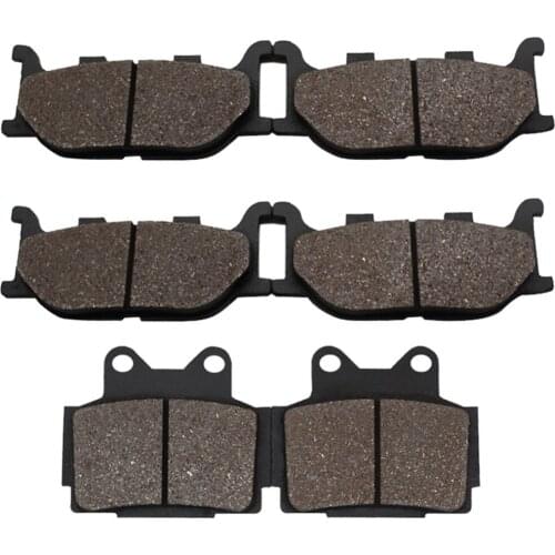 Cyleto Motorcycle Front and Rear Brake Pads for YAMAHA XJ 600 XJ600 XJ600S Diversion 1998-2003 XJ600N 1998-2003