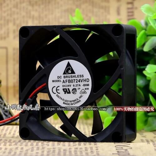 For delta AFB0724VHD 24V 0.27A 7CM 70*70*20mm inverter dual ball cooling fan