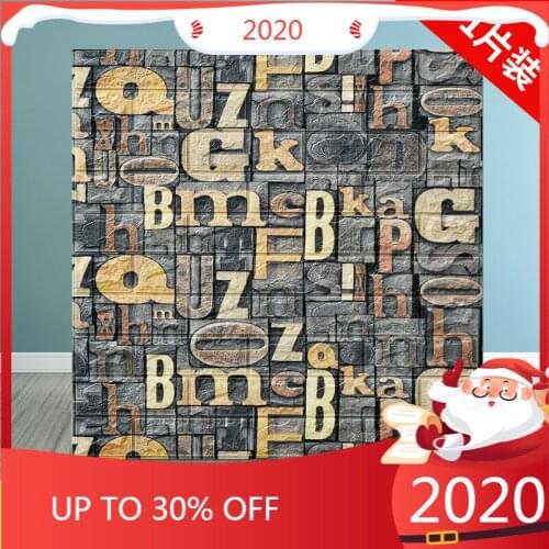 Hot Sale Self adhesive Waterproof TV Background Brick Wallpapers 3D Wall Sticker Living Room Bedroom Decorative Stickers