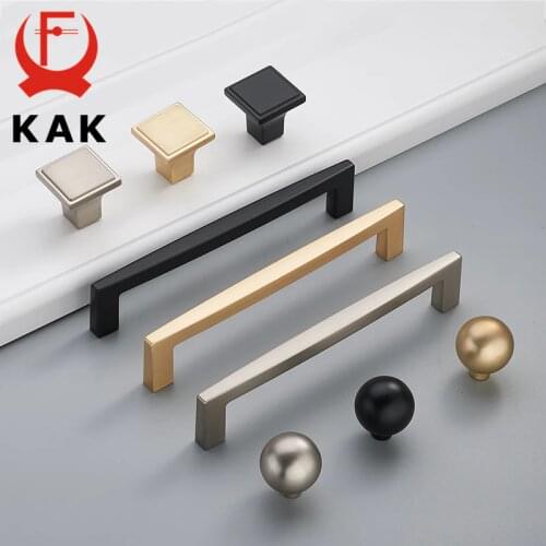 KAK Zinc Alloy Pearl Gold Cabinet Knobs Kitchen Door Handles Drawer Cupboard Door Handle Cabinet Handles for Furniture Hardware