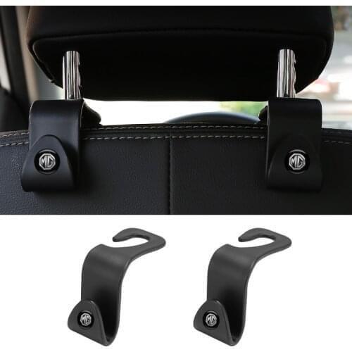 2PCS For Chevrolet Tesla Opel VW Mazda MG Kia Car headrest rear seat hook storage bracket clothes shoe bag hook Car accessories