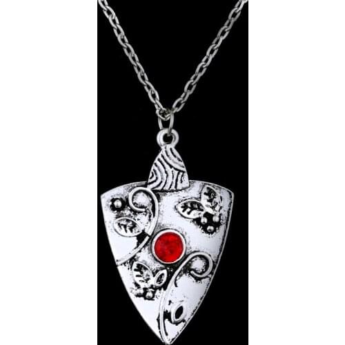Hot Movie Lureme Vampire Diaries with Bennet Family Bonnie Garnet Charms of Ancient Silver Color Necklace for Women Girl Fans
