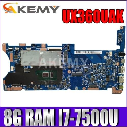 UX360 for ASUS UX360U UX360UA UX360UAK laptop motherboard mainboard 100% test OK I7-7500U cpu 8G/RAM