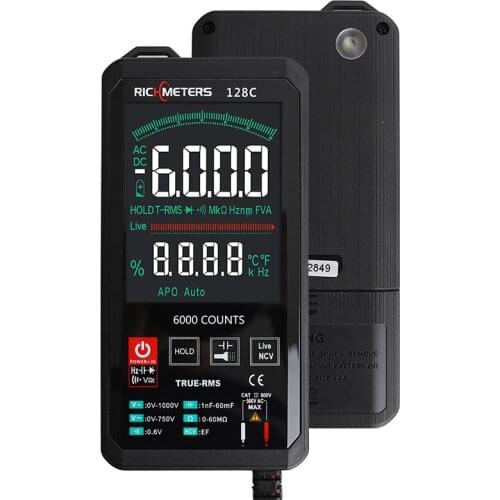 RM118C igital Multimeter Touch Sensitive Resistance Tester Professional NCV Capacitance Pocket Type Intelligent Scanning Tools