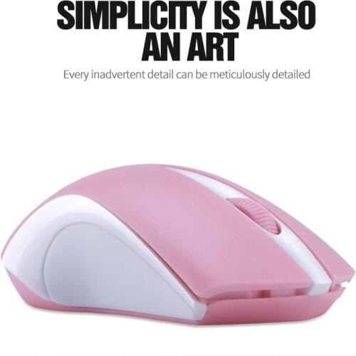 2.4G Wireless Mouse for Laptop Ergonomic Computer Mouse with USB Receiver and 3 Adjustable Levels, AA Battery Used USB Mice